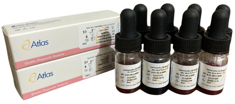 ATLAS SALMONELLA H REAGENT SET (HA, HB, HC, HD) 
